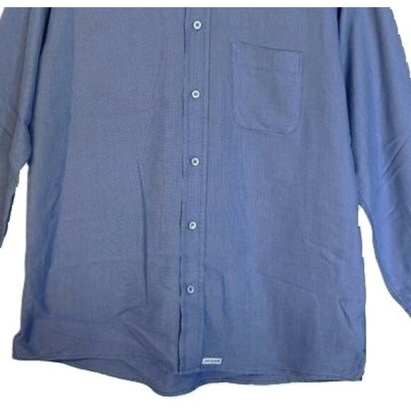 Ted Baker Shirt Mens Size Small Blue Long Sleeve Point Collar Button Up Front - Picture 5 of 9